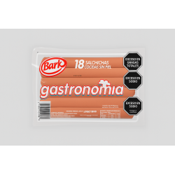 SALCHICHA GASTRONOMICA X 18 UNID
