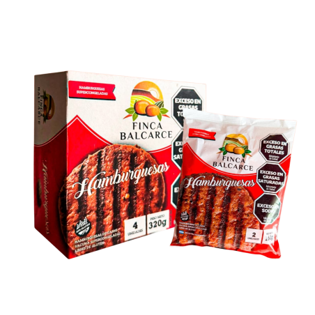 Hamburguesa Caja x 4unid