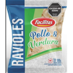Ravioles Pollo Y Verdura 500 gr