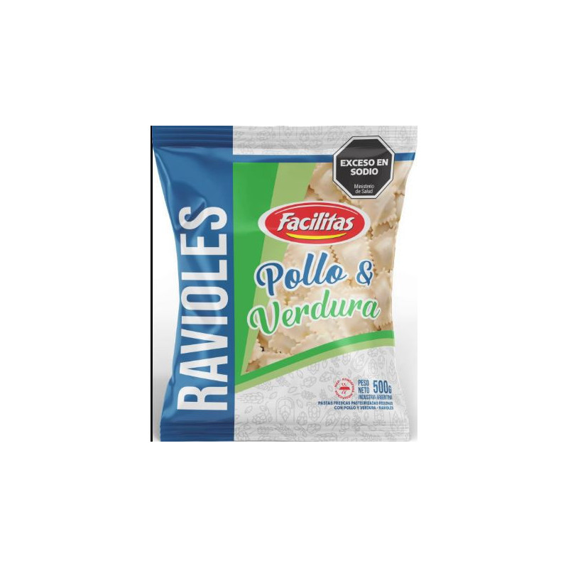 Ravioles Pollo Y Verdura 500 gr