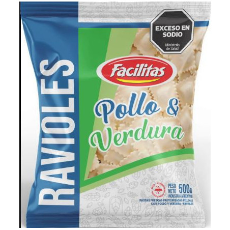 Ravioles Pollo Y Verdura 500 gr