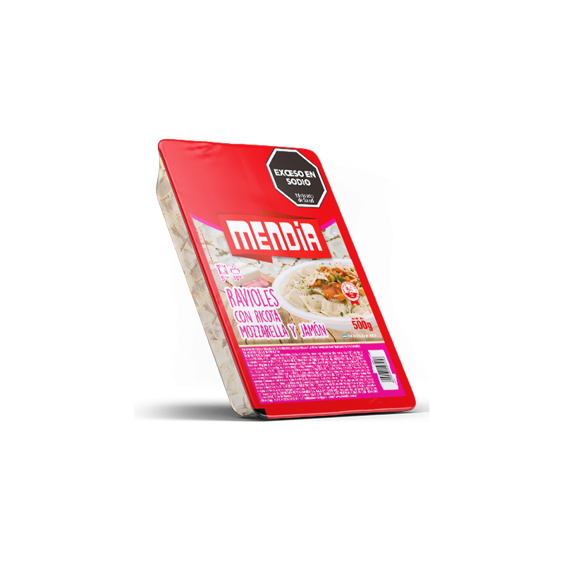 RAVIOL JAMON Y MUZZA 500GRS