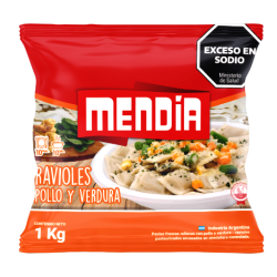 MENDIA RAVIOL POLLO Y VERDURA X 1KG