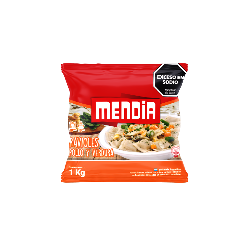 RAVIOL POLLO Y VERDURA X 1KG