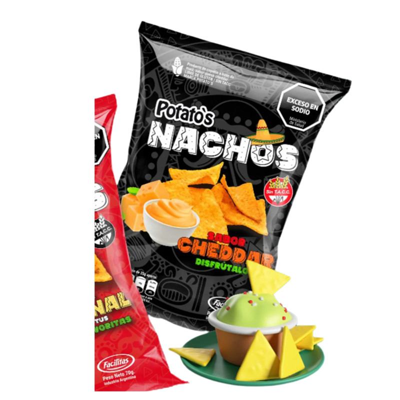 Nachos Sabor Cheddar 70 gr