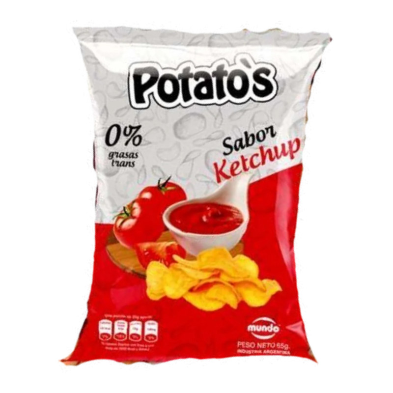 Papas Fritas Sabor Ketchup 70 gr