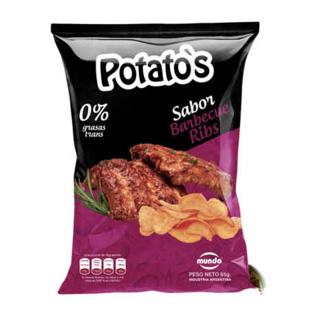 Papas Fritas Barbacoa Ribs 70 gr