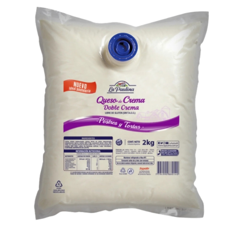 Queso Crema Doble 2 kg