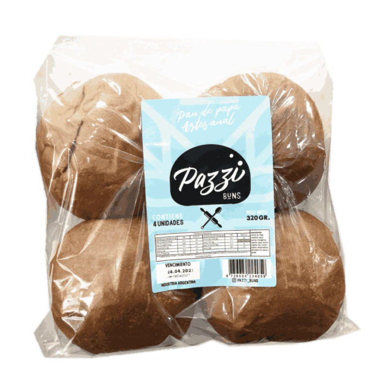 Pan de Papa Clásico 4 x 350 gr