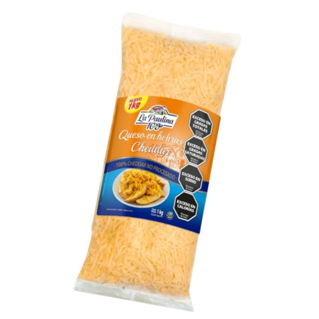 Queso Hebras Cheddar 1 kg
