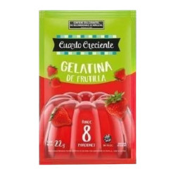 Gelatina Sin Azúcar Frutilla 15 x 22 G