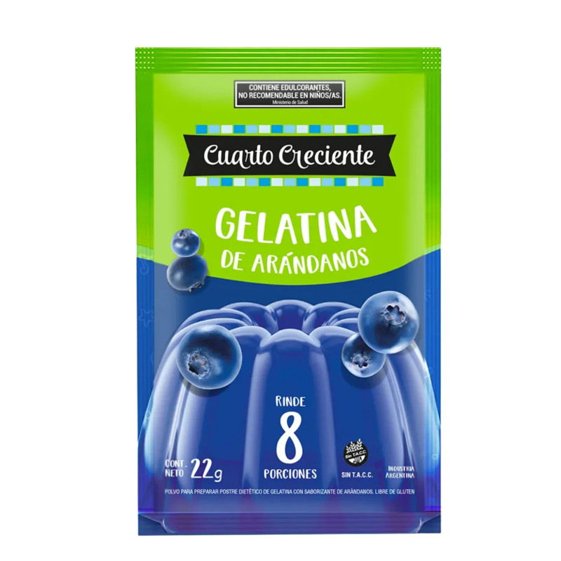 Gelatina Sin Azúcar Arándano 22 G
