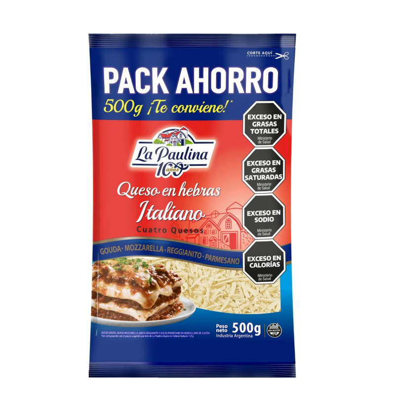Queso Hebras Italiano 500 gr