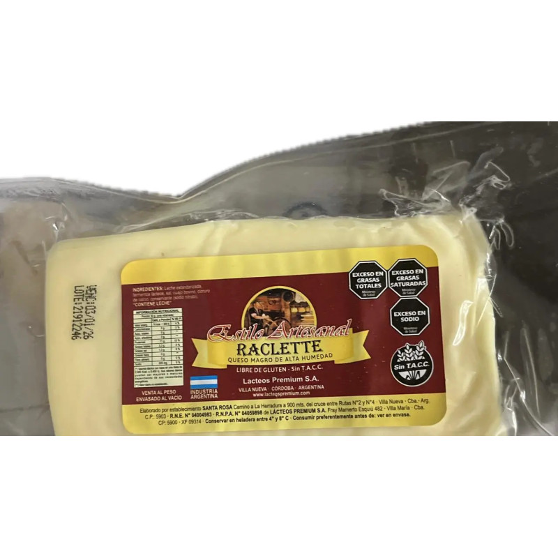 Queso Raclette Cuña 300 gr